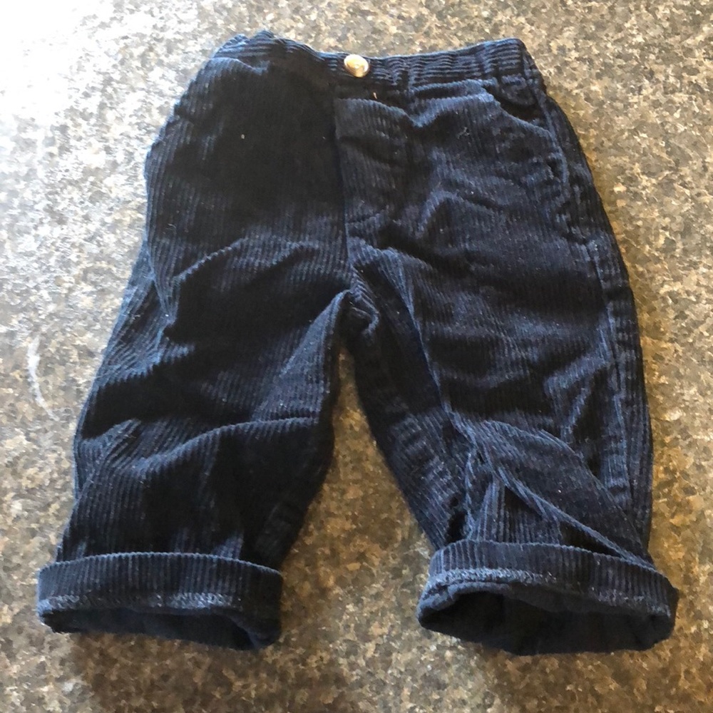 Black corduroys